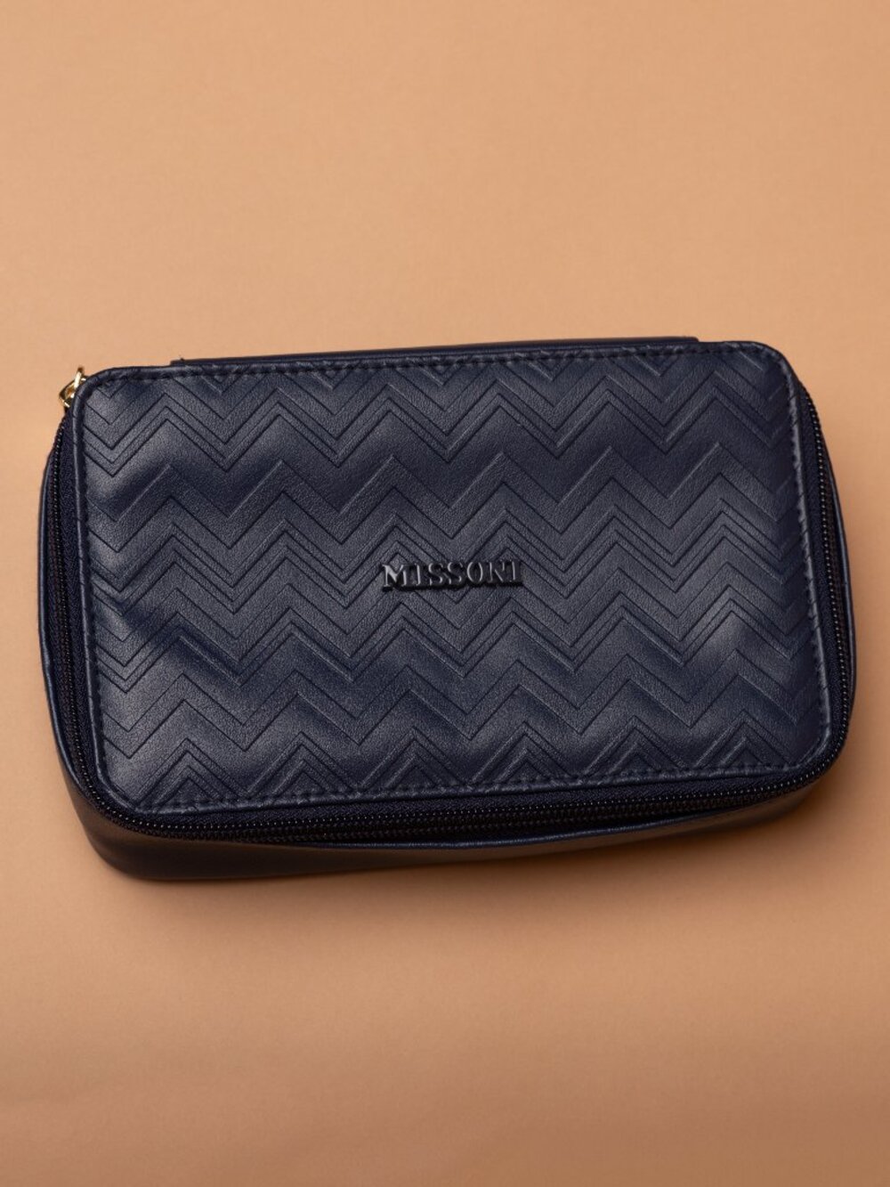 Missoni Exclusively for Delta Navy Blue Amenity Kit (Bag Only) Travel Vacation